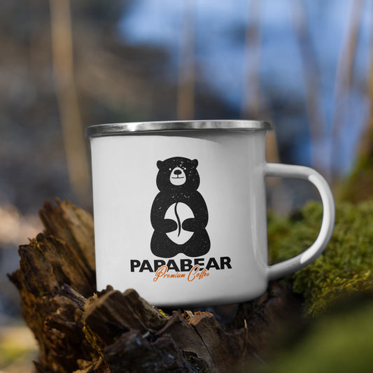 Papa Bear Logo - Enamel Mug